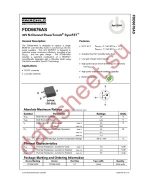 FDD6676AS datasheet  